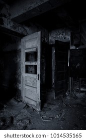 A View Inside The Long Abandoned Pennsylvania Railroad YMCA In Canton, Ohio.