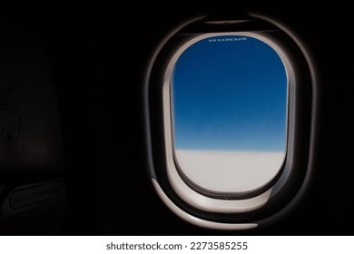 view from inside the plane