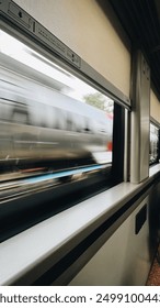 view from inside the train