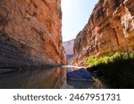 View from insisde Santa Elena canyon in Big Bend national park