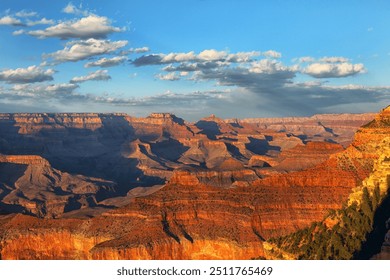 View into Grand Canyon at sunset, Yavapai Point, Grand Canyon National Park, Arizona, USA - Powered by Shutterstock