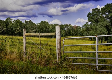 View Into A Southern Bermudagrass Pasture From The Gate