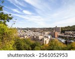 View of Inwood neighborhood of north Manhattan. New York.