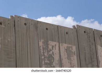 View Of  Israeli West Bank Barrier From Bethlehem