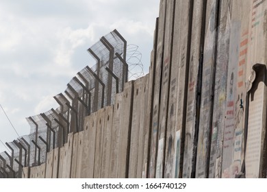 View Of  Israeli West Bank Barrier From Bethlehem