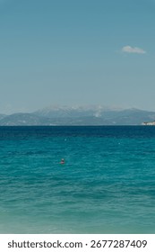 View from Ithaca beach, Greece