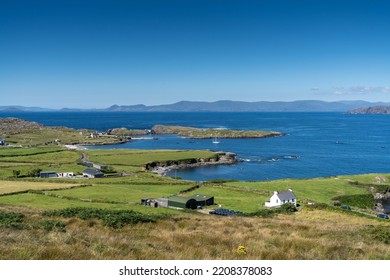 A View Of The Iveragh Peninsula And Kells Bay In County Kerry