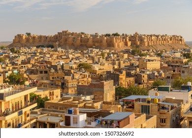 View Of Jaisalmer City And Fort. Rajasthan. India