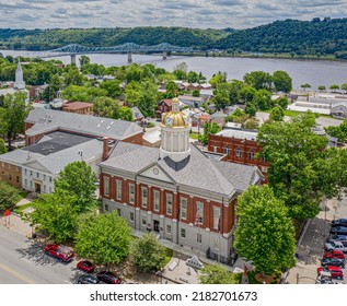 The View Of Jefferson County Courthouse In Madison  Indiana, United States 