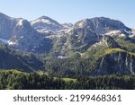 View from Jenner mountain, near Koenigsee, Germany	