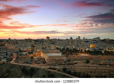 View To Jerusalem Old City. Israel