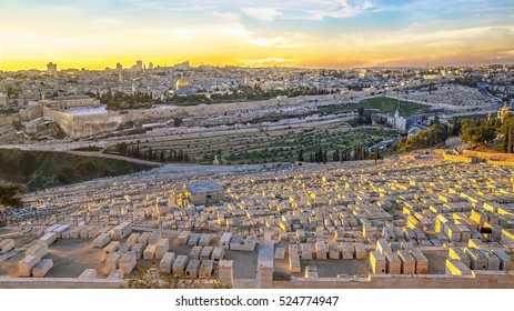 view from mount of olives
