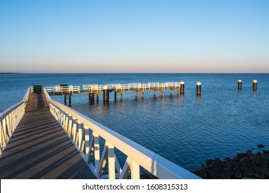 View Of A Jetty In The IJsselmeer