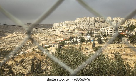 View Of A Jewish Settlement In The West Bank.