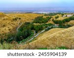 View of the Jordan River valley and the Valley of Springs (Emek Hamaayanot). Northern Israel