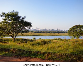 A View Of Juan Domingo Peron Park, Uruguay River And Cityscape Of Uruguaiana, Brazil In The Background (Paso De Los Libres, Argentina)