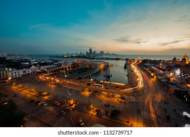 View Of The  Julio Cesar Turbay Ayala Cartagena De Indias Convention Center And The Neighborhood, Cartagena Colombia. 