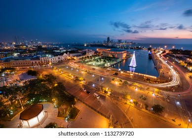 View Of The  Julio Cesar Turbay Ayala Cartagena De Indias Convention Center And The Neighborhood, Cartagena Colombia. 