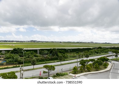 View Kadena Air Base From Road Station