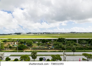 View Kadena Air Base From Road Station