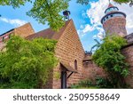 View of Kaiserburg castle in Nürnberg, Germany.