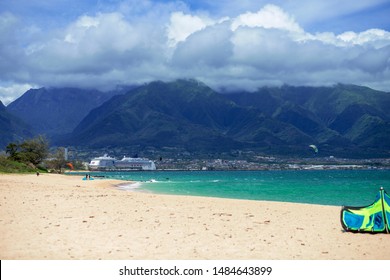 View from Kanaha Beach Park in Maui, Hawaii