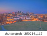 View of Kansas City skyline in Missouri, United State