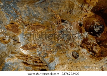 A view of the karst decoration in the Ochtina aragonite cave