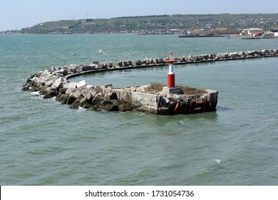 View Of The Kerch Strait From The Side Of The Ferry