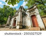 view of Khue Van Cac pavilion in Temper of Literature or Van Mieu - Vietnam