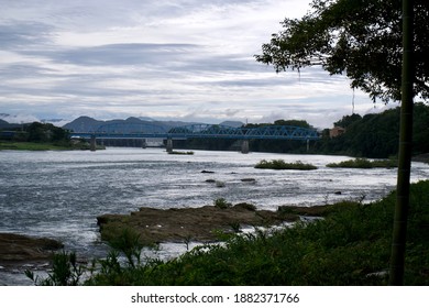 The View Of Kiso River In The Morning.