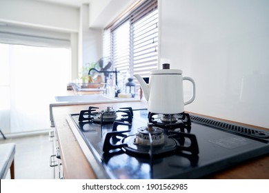 View Of The Kitchen, No People