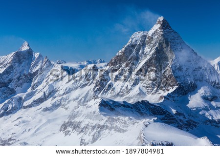 View from Klein Matterhorn, Zermatt in Switzerland
