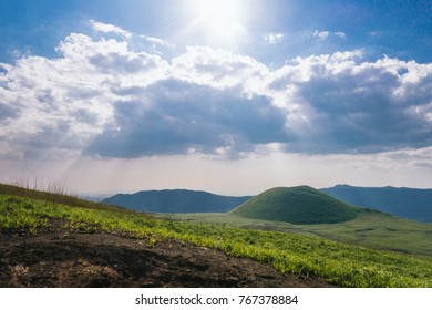 View Komezuka Dome Hill Mount Aso Stock Photo Edit Now