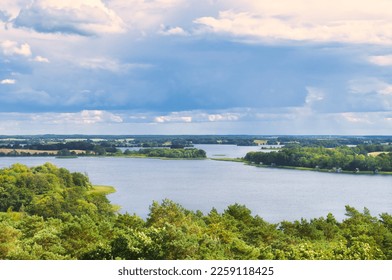 view of Krakow am See. Lakes landscape with dense forests on the shore. Vacation resort in germany. Nature photo - Shutterstock ID 2259118425