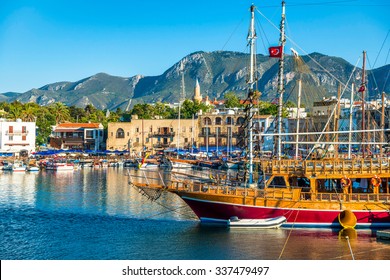 View Of Kyrenia Harbour. Cyprus.