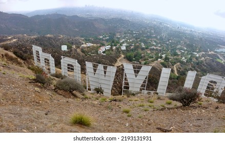 View of LA from the Back of the Hollywood Sign