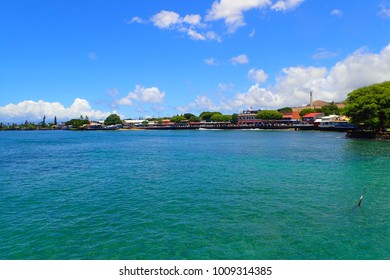 View Of Lahaina Maui Front Street On The Pacific Ocean