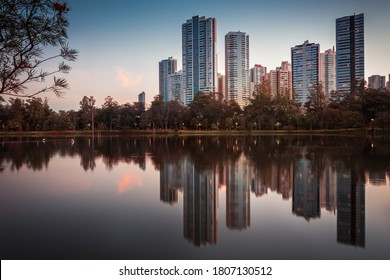 View Of Igapó Lake In The City Of Londrina, Brazil.