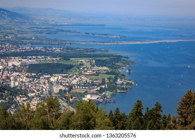 View From Pfänder To Lake Constance In Austria