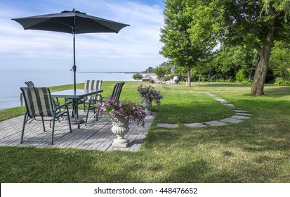 View Of Lake Erie From The Backyard Patio