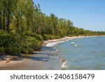View of Lake Erie at Presque Isle State Park, Erie, PA