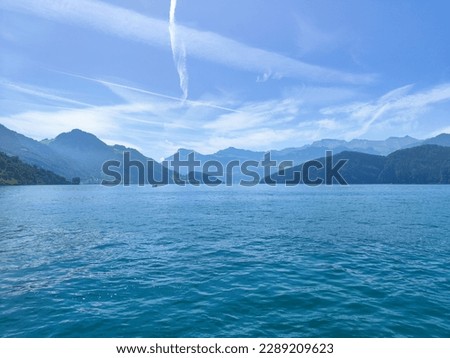 A view to the lake of Lucerne