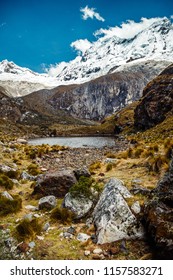 View Of Lake At Huascarán National Park