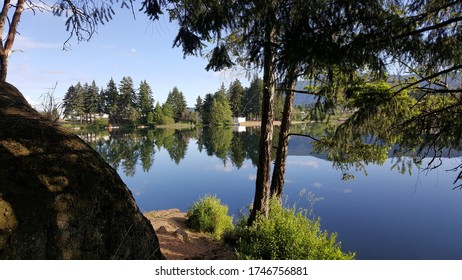View of lake and reflection