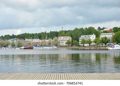 View Of Lake Saimaa And The City Of Lappeenranta. City And Municipality In Finland, In The Province Of Eastern Finland.