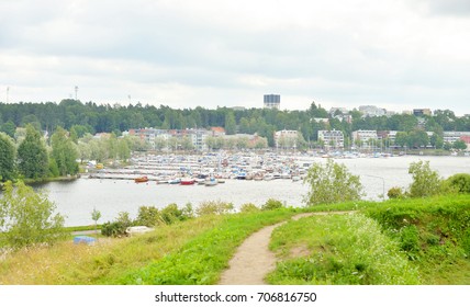 View Of Lake Saimaa And The City Of Lappeenranta. City And Municipality In Finland, In The Province Of Eastern Finland.