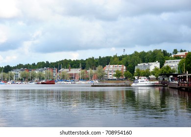 View Of Lake Saimaa And The City Of Lappeenranta. City And Municipality In Finland, In The Province Of Eastern Finland.