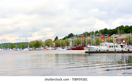 View Of Lake Saimaa And The City Of Lappeenranta. City And Municipality In Finland, In The Province Of Eastern Finland.