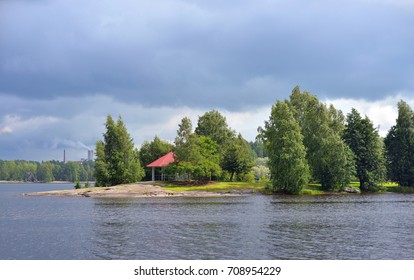 View Of Lake Saimaa In Lappeenranta. City And Municipality In Finland, In The Province Of Eastern Finland.